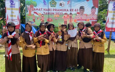 Barung Putri Gudep H.Mokh Fathoni Meraih Juara 2 Lomba Cerdas Tangkas Pramuka Ke III Tahun 2023