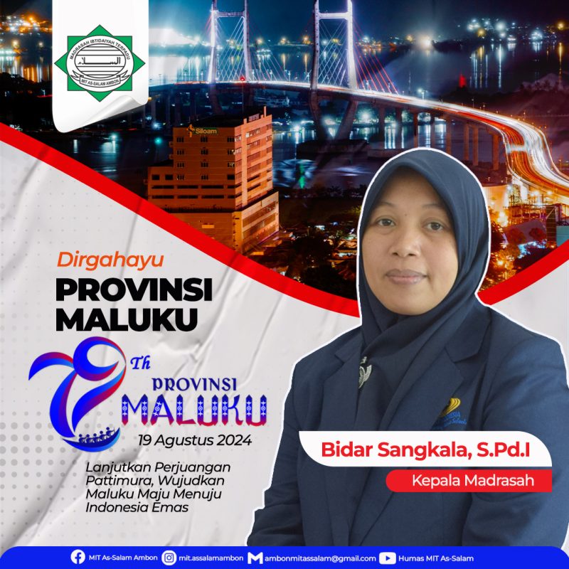 SELAMAT MILAD PROVINSI MALUKU